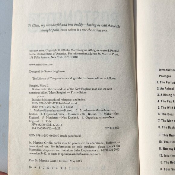 Boston Mob Paperback Book By Marc Songini American History Mob Joseph Barboza St - Picture 7 of 13